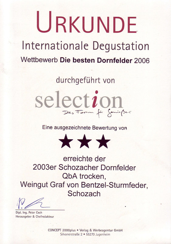 2003 Schozacher Dornfelder QbA trocken