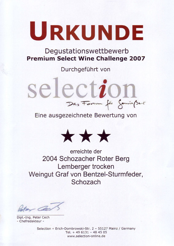 2004 Schozacher Roter Berg Lemberger trocken