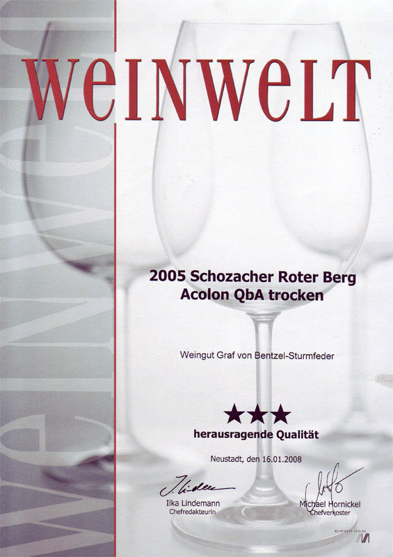 2005 Schozacher Roter Berg Acolon QbA